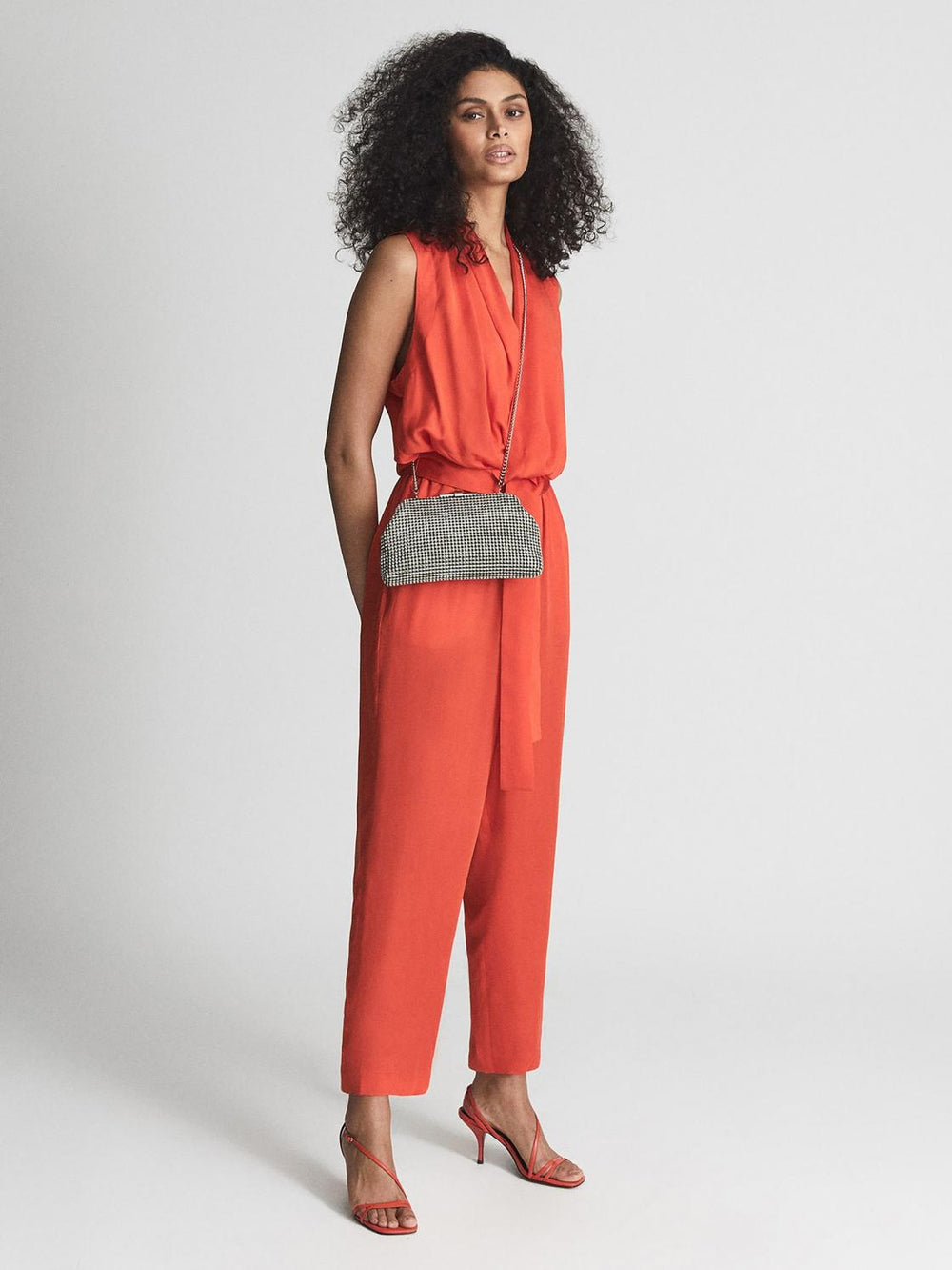 Reiss Bags | Adaline Embellished Clutch Bag Gold - Women