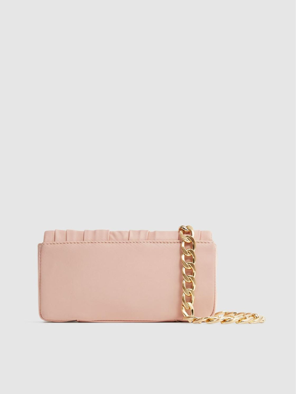 Reiss Bags | Camille Satin Pleated Clutch Bag Black - Women