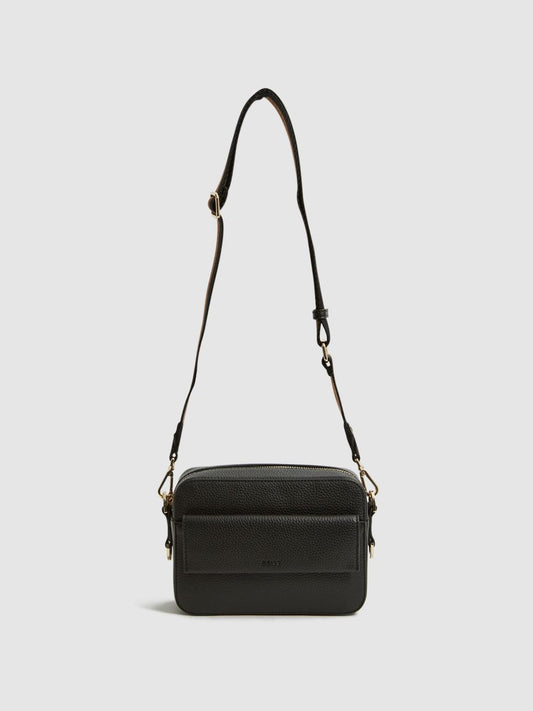 Reiss Bags | Cleo Leather Crossbody Camera Bag Black - Women