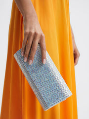 Reiss Bags | Dakota Disco Baguette Bag Silver - Women