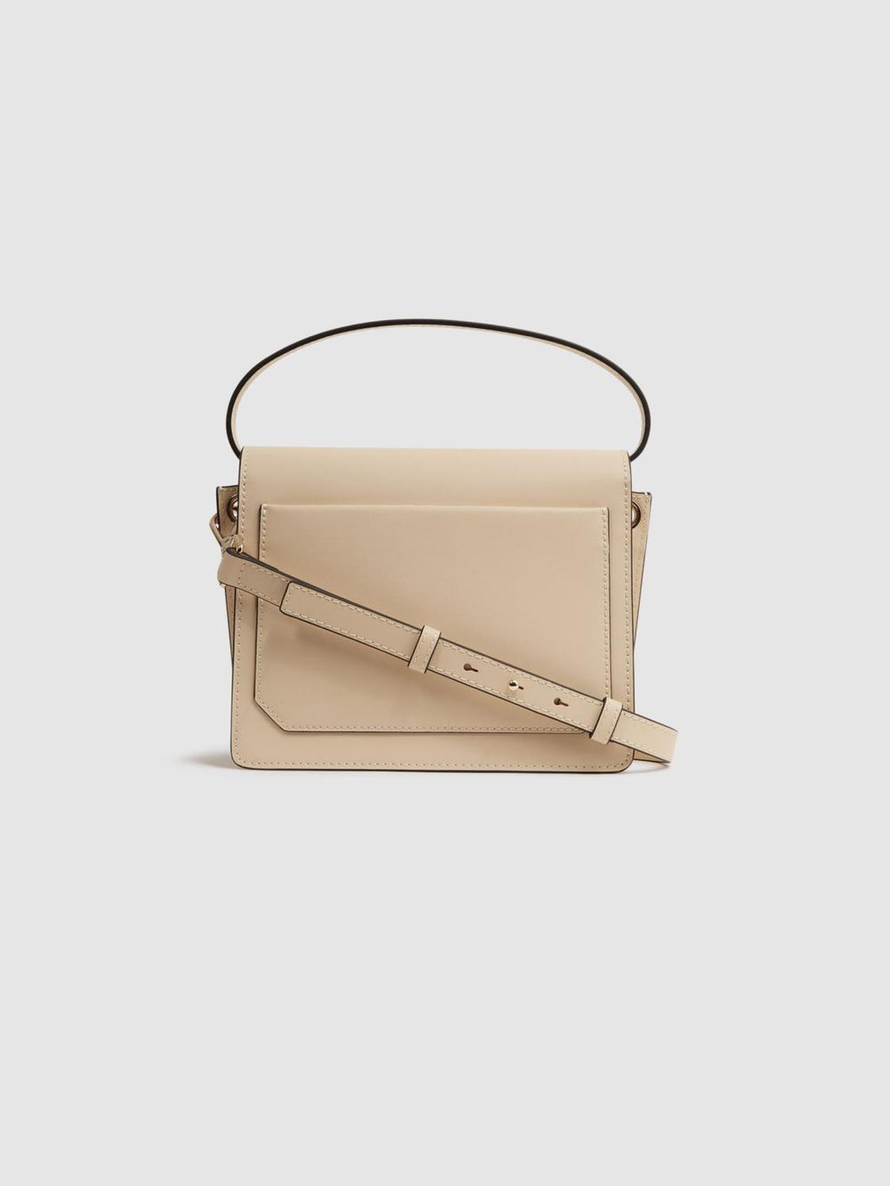 Reiss Bags | Daphne Leather Concertina Cross-Body Bag Buttermilk - Women