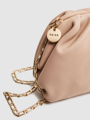 Reiss Bags | Elsa Nappa Leather Clutch Bag Blush - Women