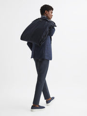 Reiss Bags & Wallets | Callum Nylon Webbing Suit Bag Dark Navy - Men
