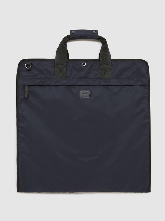 Reiss Bags & Wallets | Callum Nylon Webbing Suit Bag Dark Navy - Men