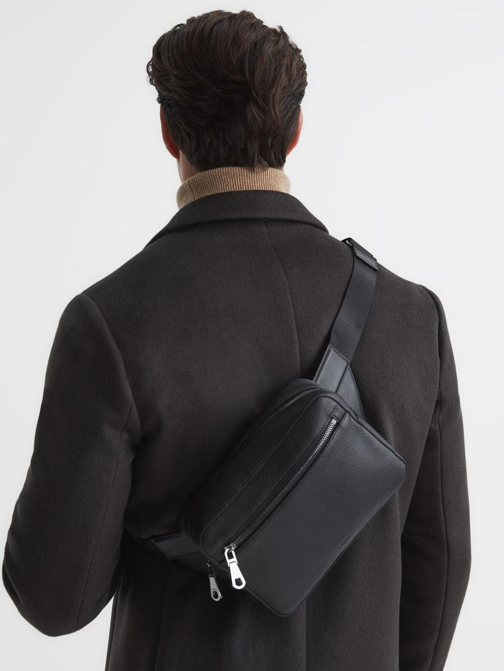 Reiss Bags & Wallets | Carter Leather Cross-Body Bag Black - Men
