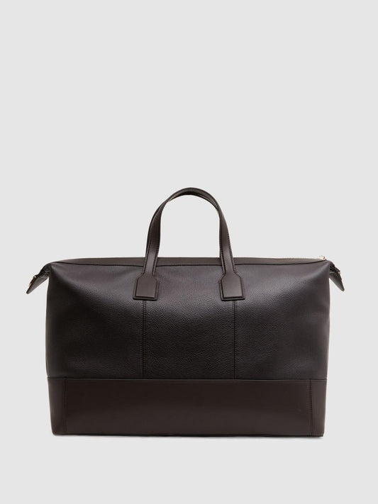 Reiss Bags & Wallets | Carter Leather Holdall Chocolate - Men