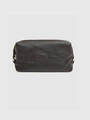 Reiss Bags & Wallets | Cole Leather Washbag Chocolate - Men