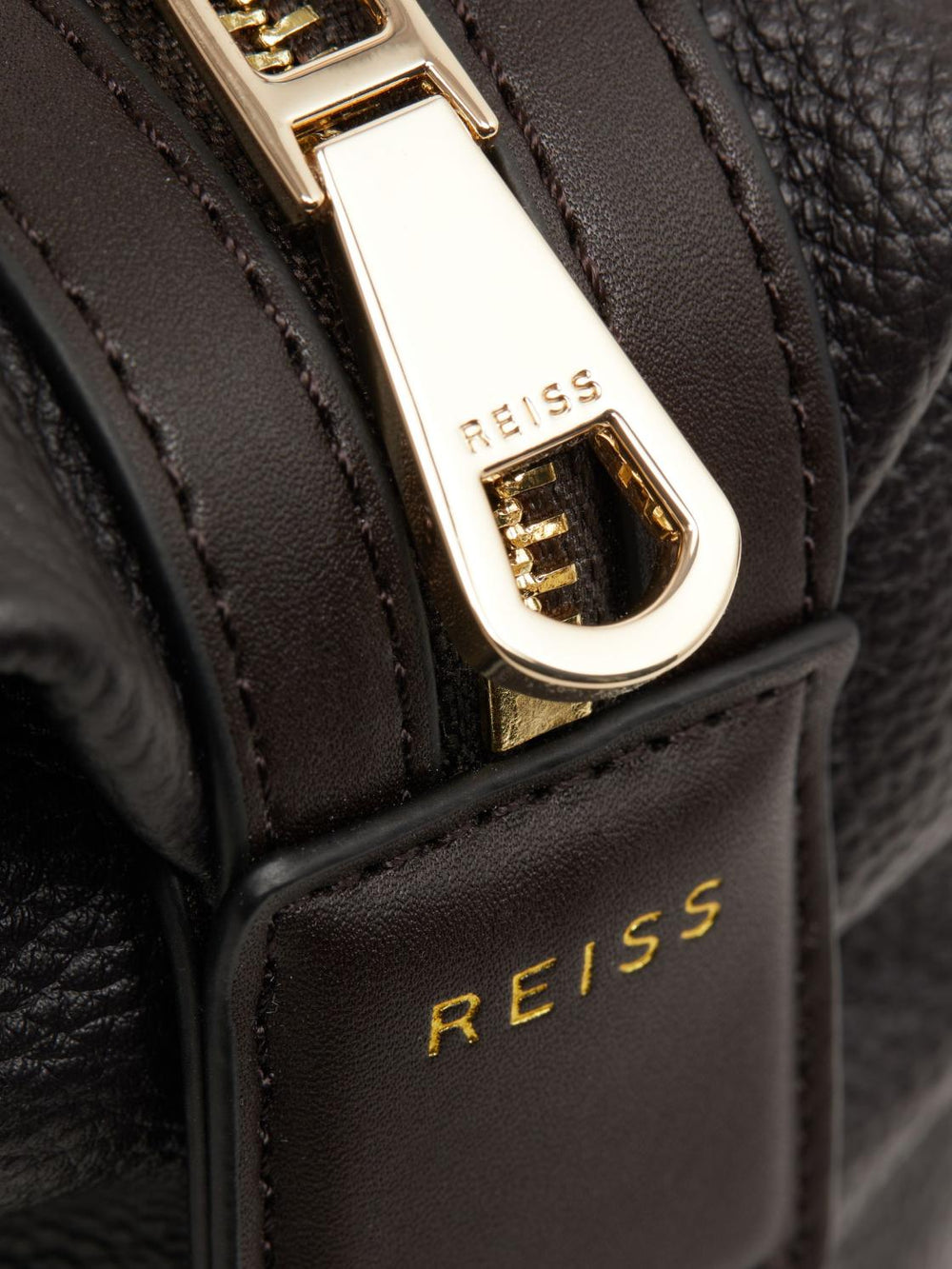 Reiss Bags & Wallets | Cole Leather Washbag Chocolate - Men
