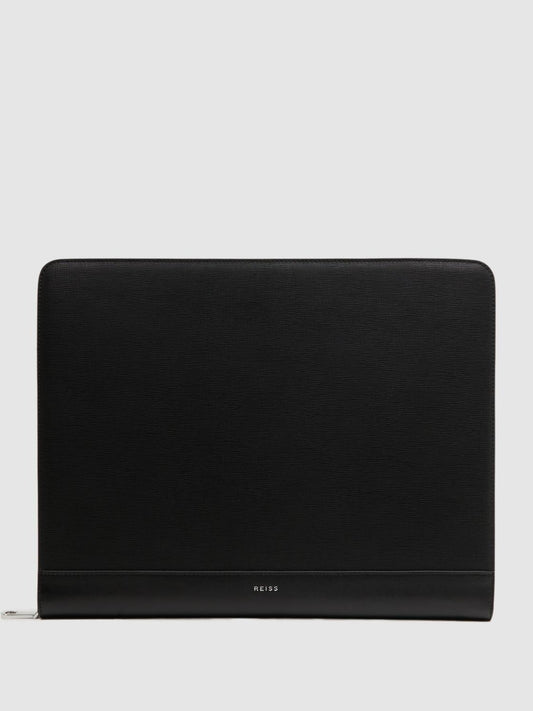 Reiss Bags & Wallets | Declan Saffiano Leather Folio Black - Men