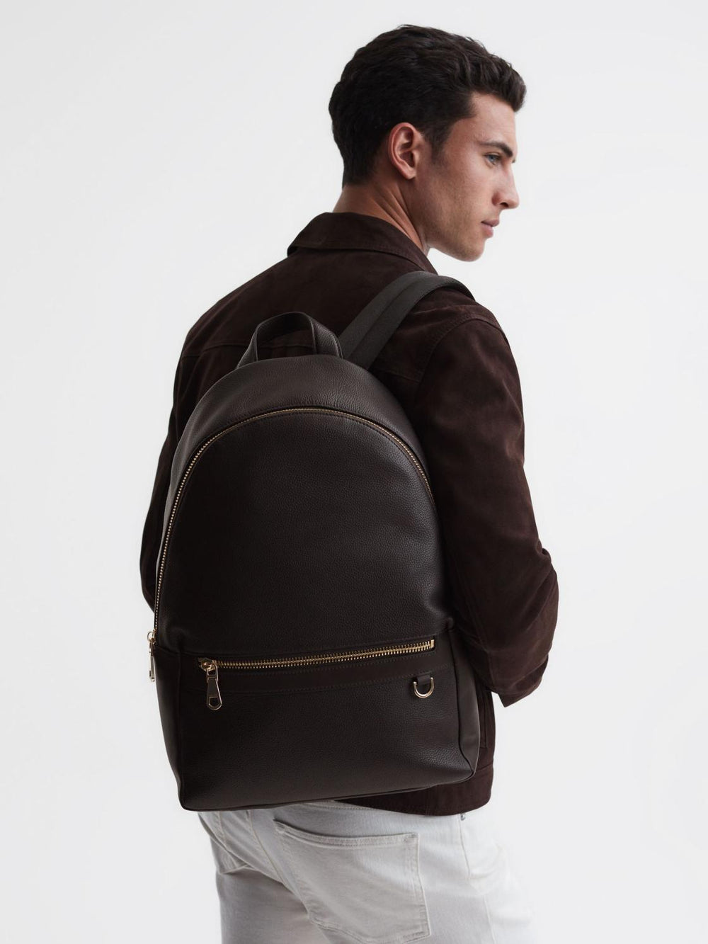 Reiss Bags & Wallets | Drew Leather Zipped Backpack Black - Men