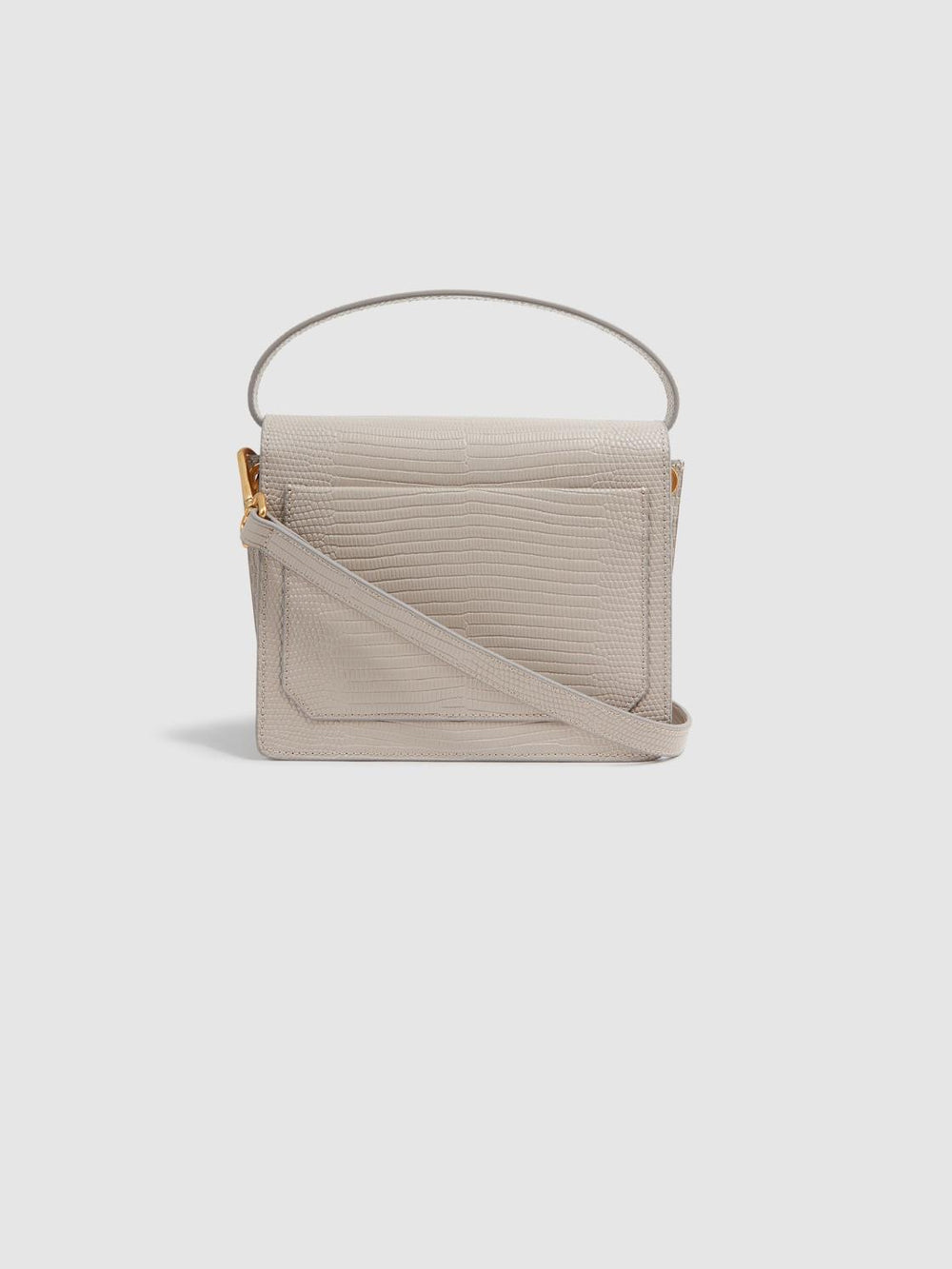 Reiss Bags | Windsor Grained Leather Mini Bag Grey - Women
