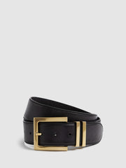 Reiss Belts | Brompton Leather Belt Black - Women
