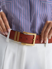 Reiss Belts | Brompton Leather Belt Black - Women