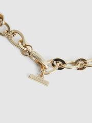 Reiss Belts | Camilla Oval Chain Belt Gold - Women