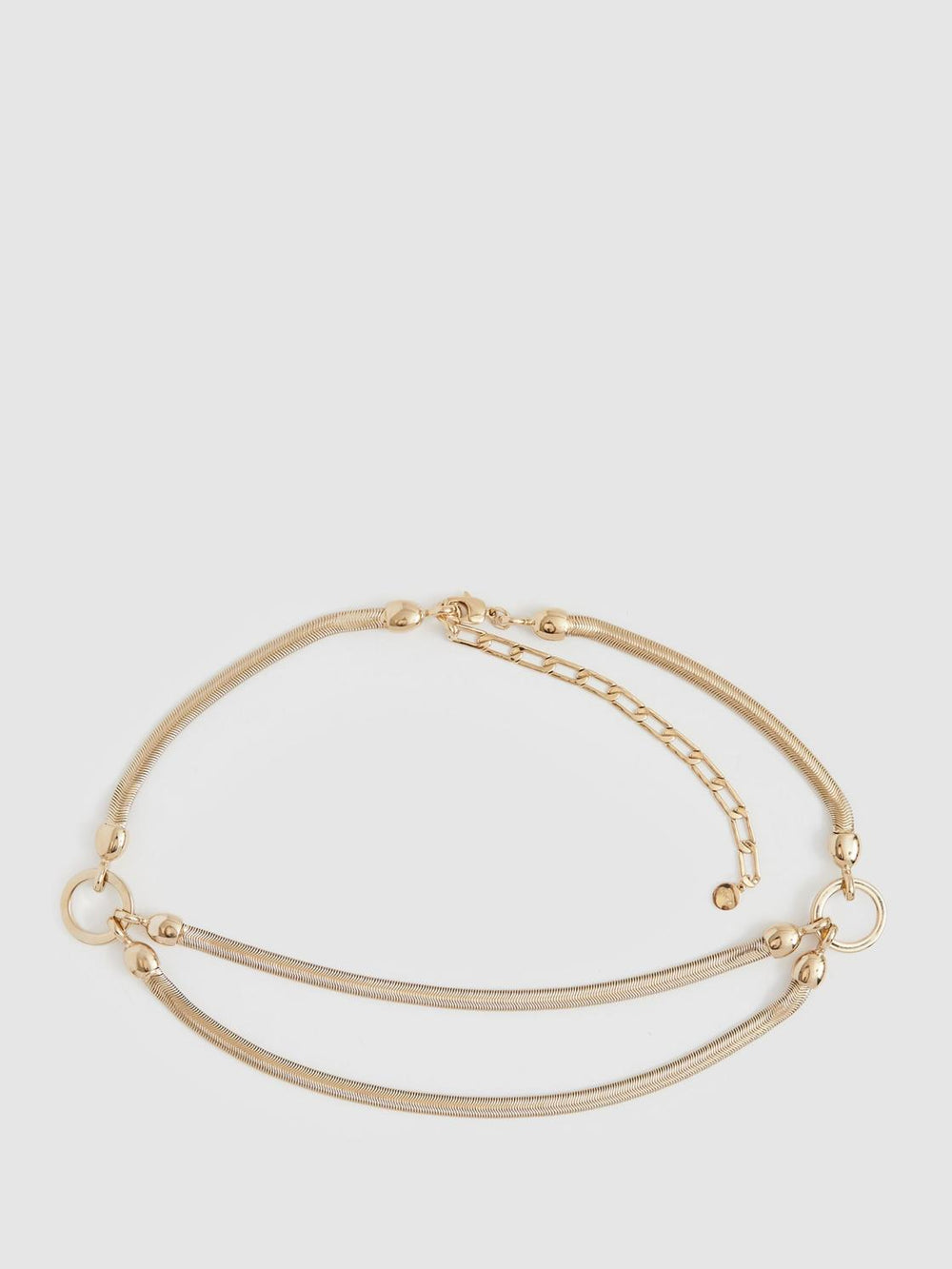 Reiss Belts | Cleo Snake Chain Belt Gold - Women