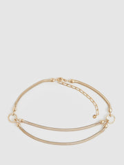 Reiss Belts | Cleo Snake Chain Belt Gold - Women