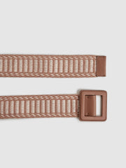 Reiss Belts | Daisy Raffia Buckled Belt Black/neutral - Women