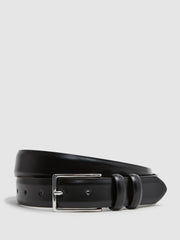 Reiss Belts | Dante Smooth Leather Belt Black - Men