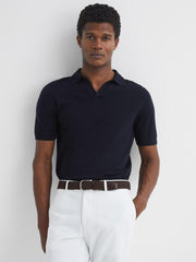 Reiss Belts | Elmont Woven Belt Dark Brown - Men