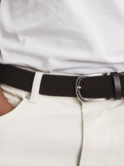 Reiss Belts | Elmont Woven Belt Mid Brown - Men