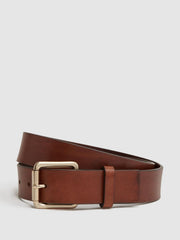 Reiss Belts | Grayson Leather Rivet Belt Black - Men