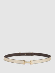 Reiss Belts | Hayley Leather Square Hinge Belt Black - Women