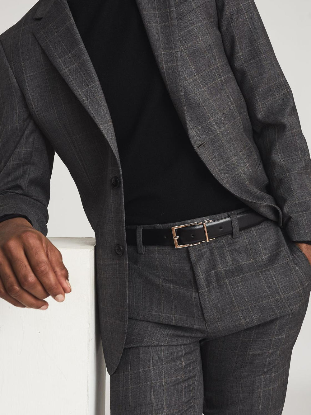 Reiss Belts | Ricky Reversible Leather Belt Black - Men