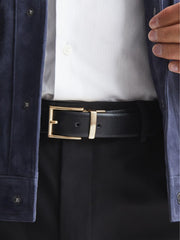 Reiss Belts | Ricky Reversible Leather Belt Black - Men