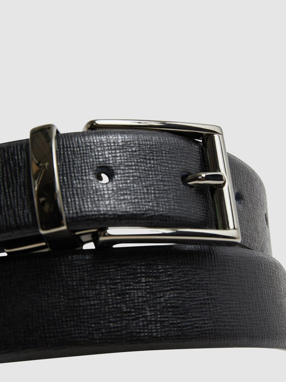 Reiss Belts | Ricky Reversible Leather Belt Black - Men