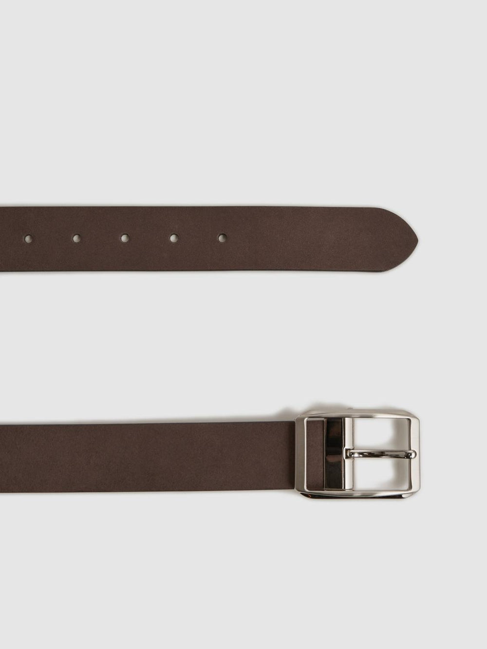Reiss Belts | Rowan Nubuck Leather Reversible Belt Chocolate/tan - Men