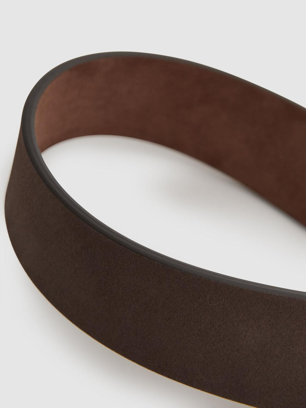 Reiss Belts | Rowan Nubuck Leather Reversible Belt Chocolate/tan - Men
