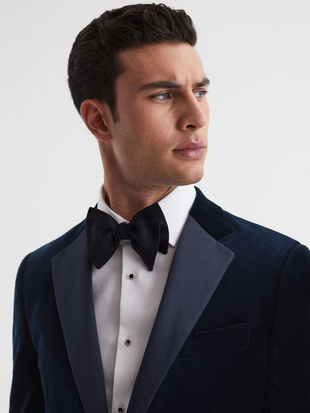 Reiss Blazers | Ace Single Breasted Velvet Blazer Black - Men