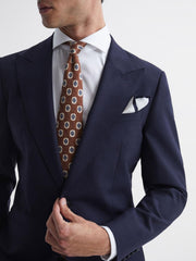 Reiss Blazers | Bold Single Breasted Wool Blazer Navy - Men