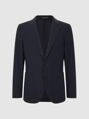 Reiss Blazers | Flip Slim Fit Single Breasted Blazer Navy - Men