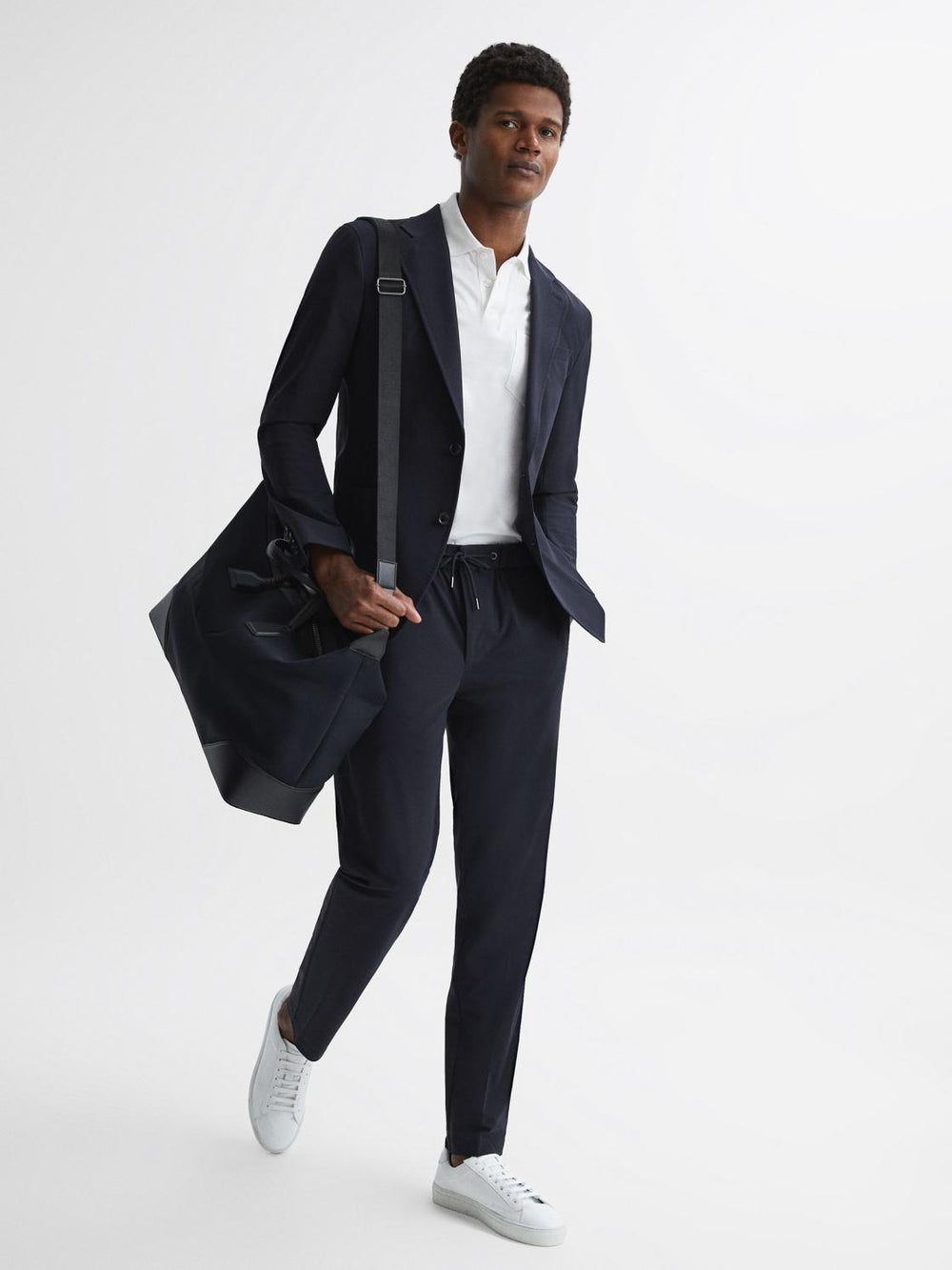 Reiss Blazers | Flip Slim Fit Single Breasted Blazer Navy - Men