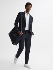 Reiss Blazers | Flip Slim Fit Single Breasted Blazer Navy - Men