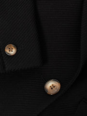 Reiss Blazers | Laura Double Breasted Twill Blazer Black - Women