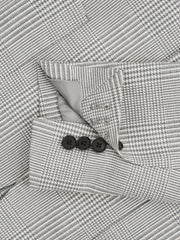 Reiss Blazers | Matinee Single Breasted Prince Of Wales Check Blazer Grey - Men