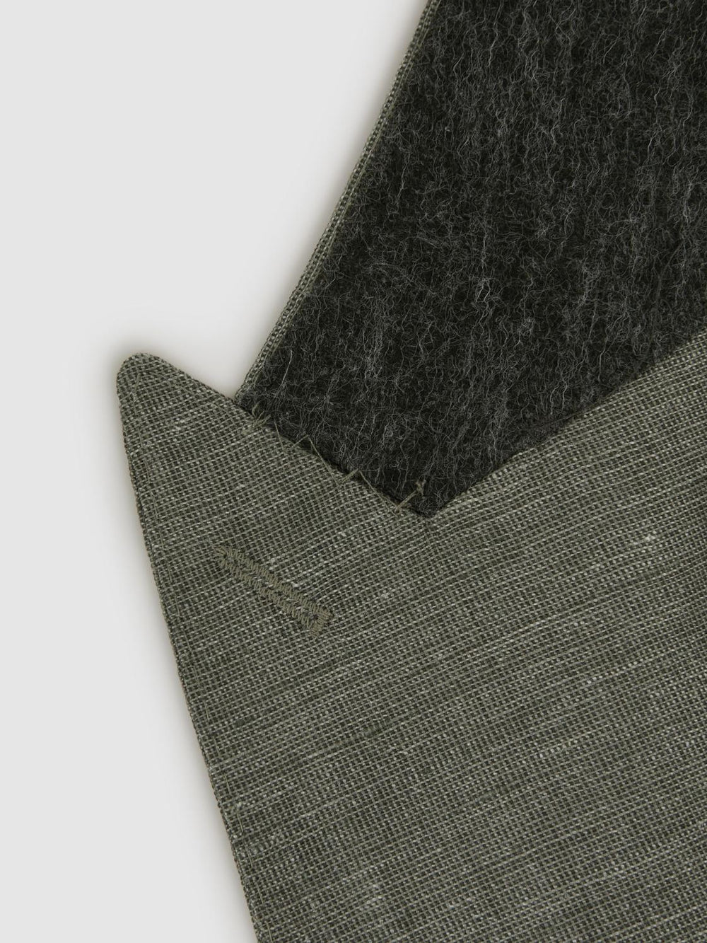 Reiss Blazers | Riva Slim Fit Double Breasted Wool-Linen Blazer Sage - Men