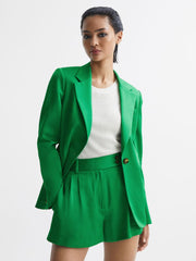 Reiss Blazers | Sofie Tailored Single Breasted Blazer Green - Women