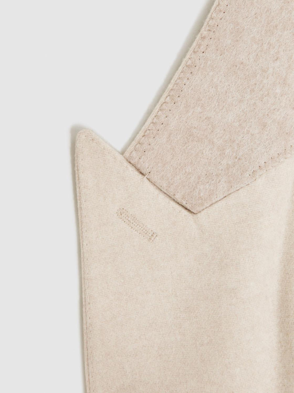 Reiss Blazers | Tella Slim Fit Single Breasted Brushed Wool Blazer Stone - Men