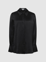 Reiss Blouses & Shirts | Hailey Silk Shirt Black - Women