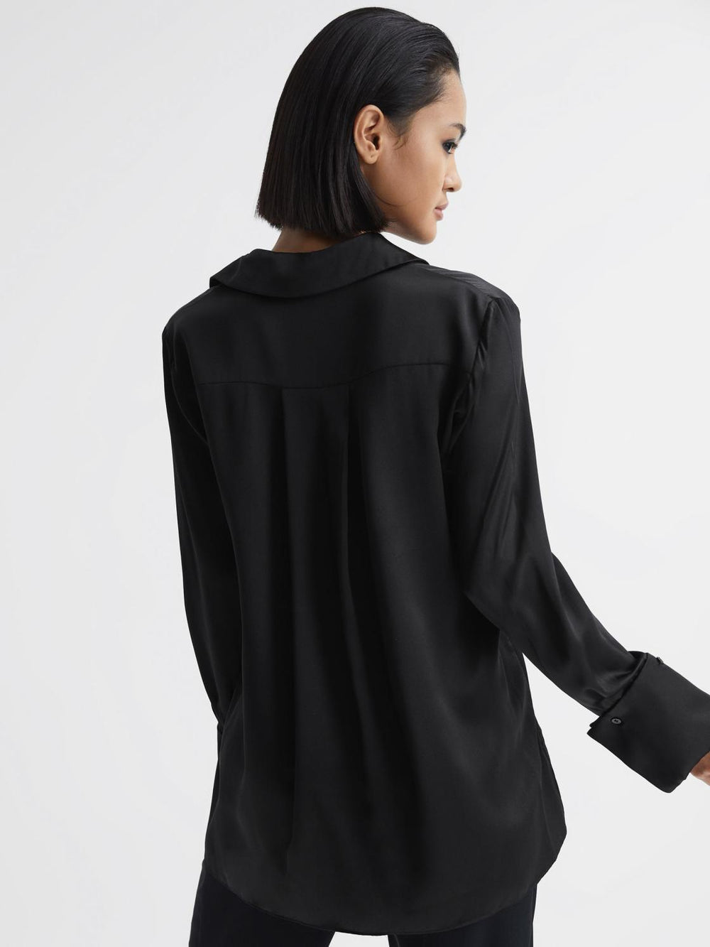 Reiss Blouses & Shirts | Hailey Silk Shirt Black - Women