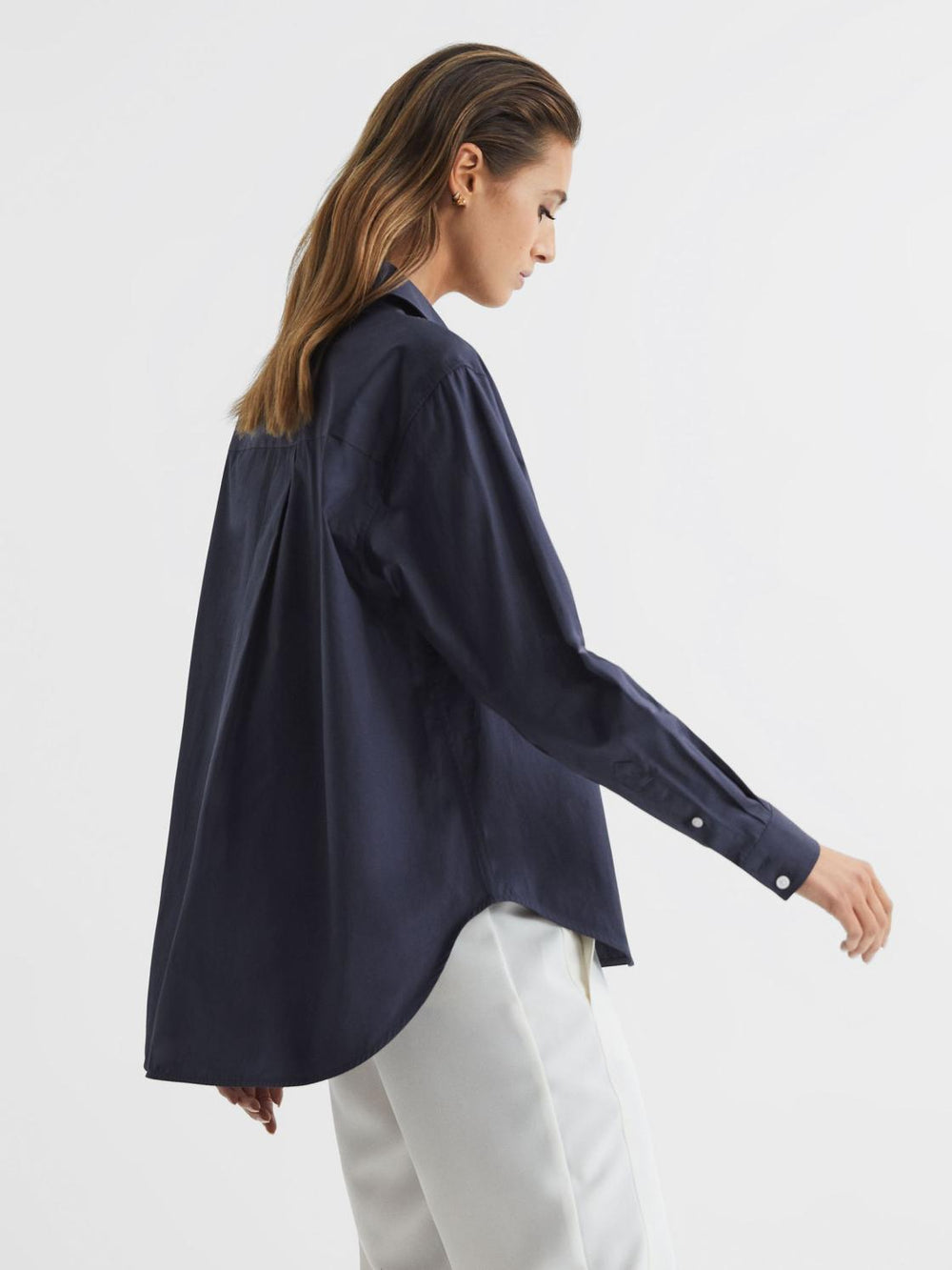 Reiss Blouses & Shirts | Jenny Cotton Shirt Navy - Women