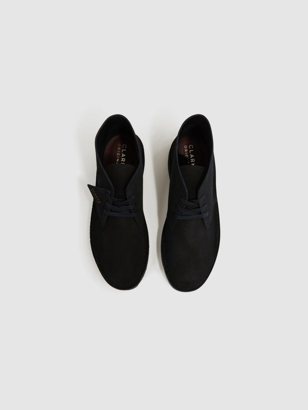 Reiss Boots | Clarks Originals Suede Desert Boots Black - Men