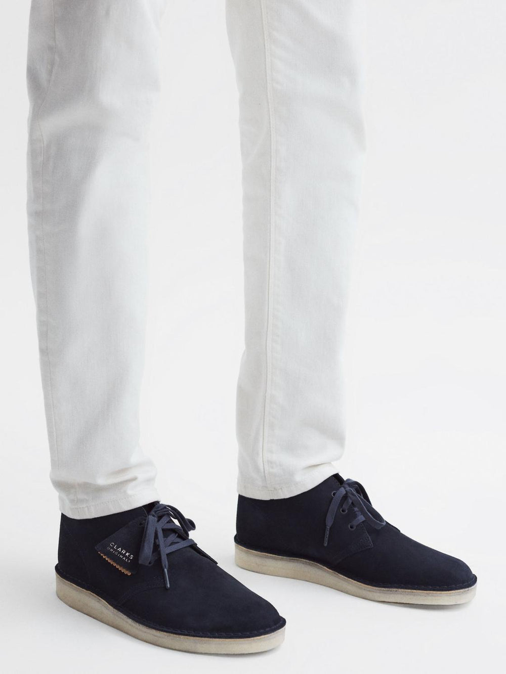 Reiss Boots | Clarks Originals Suede Desert Boots Navy - Men