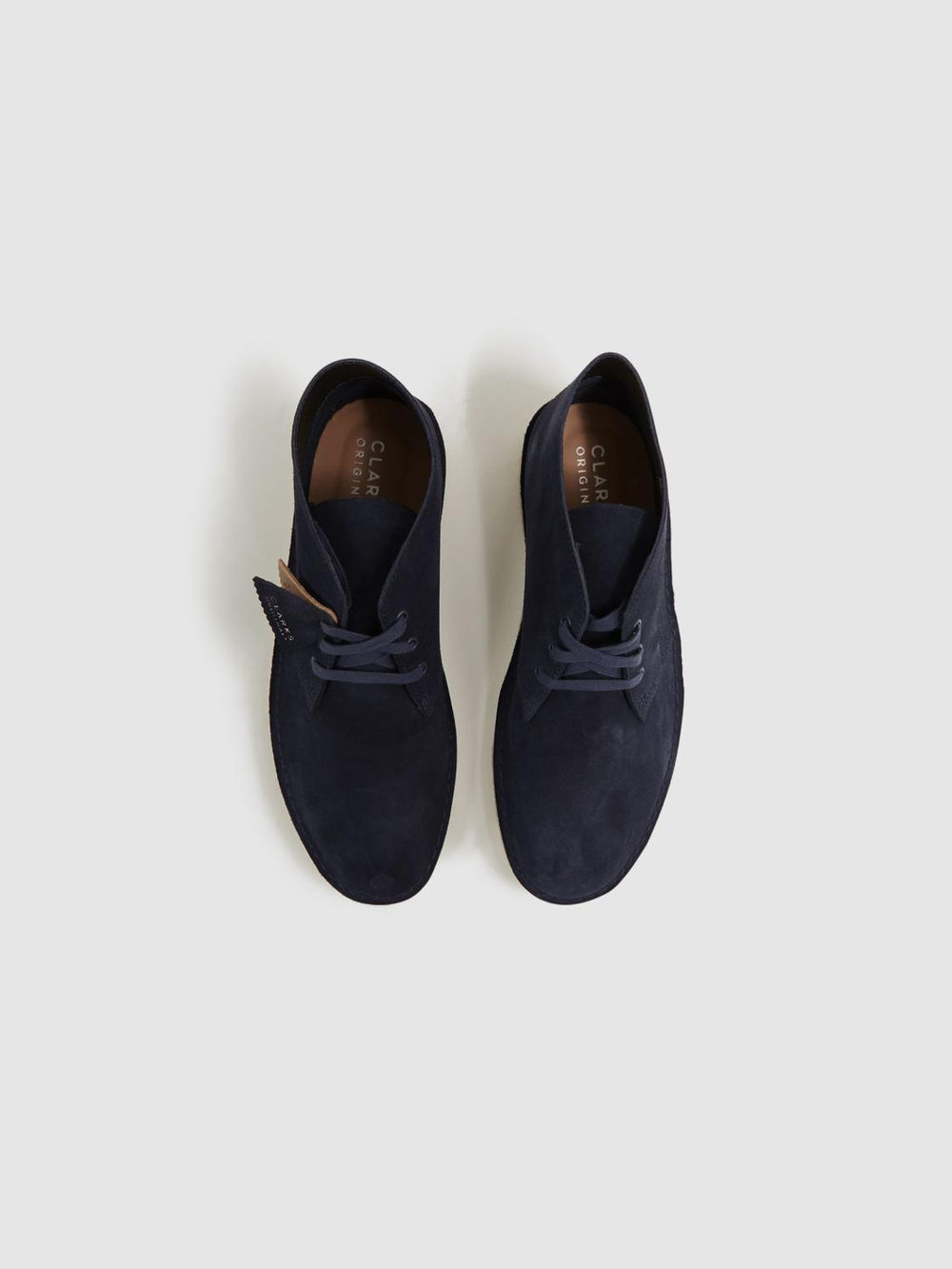Reiss Boots | Clarks Originals Suede Desert Boots Navy - Men