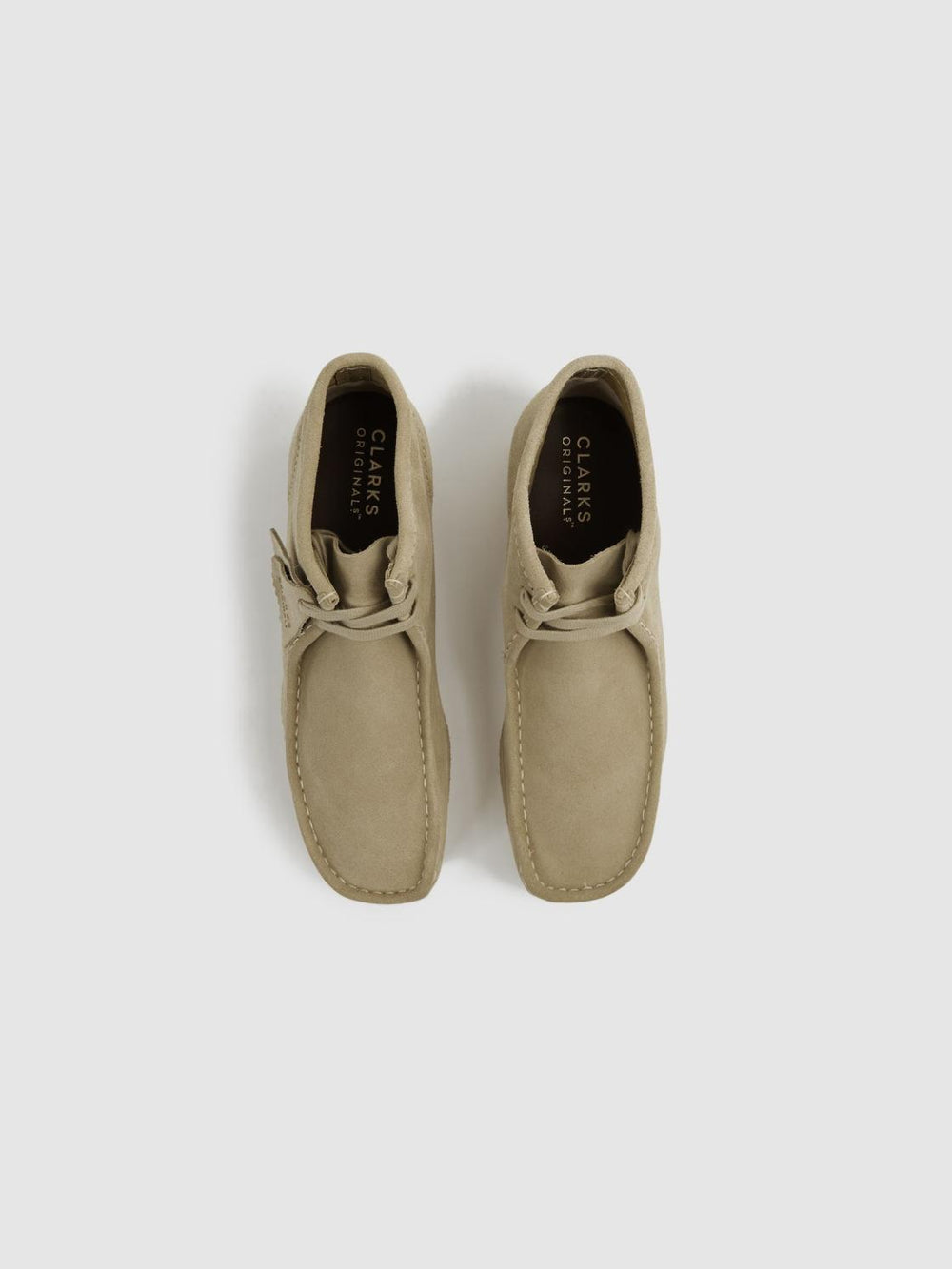 Reiss Boots | Clarks Originals Suede Wallabee Boots Sand - Men