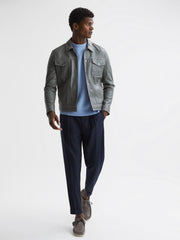 Reiss Boots | Clarks Originals Suede Wallabee Shoes Grey - Men