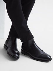 Reiss Boots | Tenor Leather Chelsea Boots Black - Men